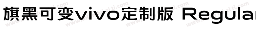 旗黑可变vivo定制版 Regular字体转换